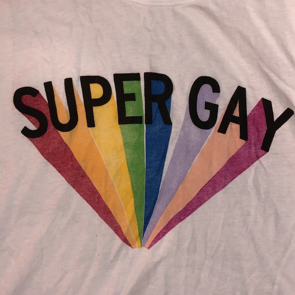 American Eagle SUPER GAY PRIDE LGBT TANK TOP